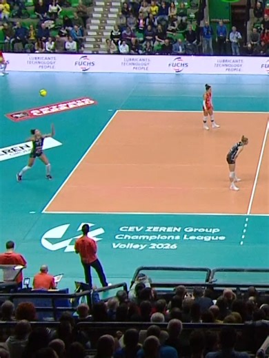 A never-ending rally 🤗 📺 Watch LIVE on EuroVolley.TV #CLVolleyW #CEV #Volleyball #CLVolley #sportstiktok