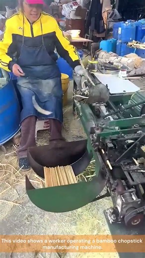 Bamboo Chopstick Making Process 🍃
