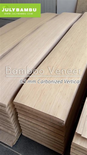 Bamboo veneer 0.5 mm Carbonized Vertical has good toughness and durability, and can withstand frequent friction and collision in daily use. Bamboo Veneer sheets high-density boards are widely applied for making furniture like cabinets, desks, tables, Dining tables, Kitchen desktops, Kitchen cabinets,doors,chairs, bookshelves, beds, benches, bench islands and so on. Using bamboo veneer to make furniture can make full use of bamboo, reduce wood felling, and is environmentally friendly and sustaina