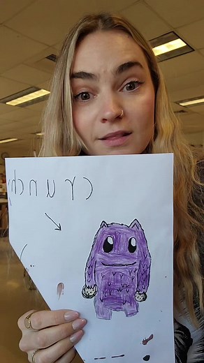 Grade 2 Monster Drawing Collaboration Project