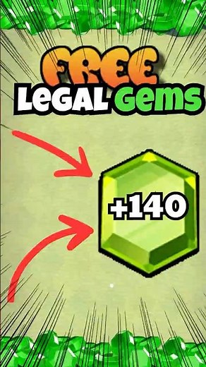 Cách nhận Gems hoàn toàn miễn phí #clashofclans #supercell #coc #guide #shorts