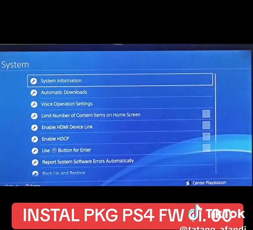 Instal PKG para PS4 en Firmware 11.00