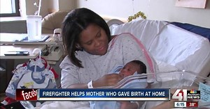 Firefighter helps mom with unexpected home birth