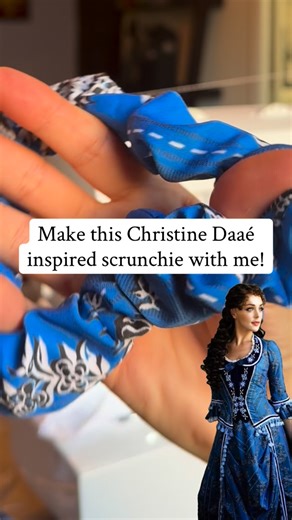 Christine Daaé Phantom of the Opera wishing scrunchies and hair bows! I think I finally found a project for all my leftover wishing and dressing gown fabric that is quick and easy and also happens to be a very nice holiday season-themed color scheme (to wear year round). I have to make a few more but these will be going up on Etsy in a few days at a very accessible price range. | FlagBridge Designs