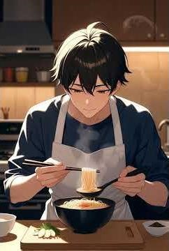 Soft anime silence and food 🌌 | 8s anime ASMR