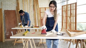 Carpenter Workers Working Carpentry Station Female Stock Footage Video (100% Royalty-free) 1093521161 | Shutterstock