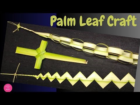 Palm Leaf Craft | How To Make Palm Leaf Cross | Palm Sunday | Coconut Leaf Craft ‪@craftthebest1‬