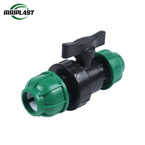 [Hot Item] PP Compression Fittings PVC Plastic Ball Valve for Water Conveyance Agriculture Irrigation