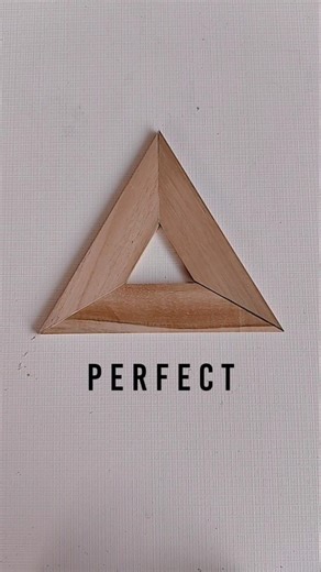 amazing technique of measuring precision triangular pieces #tricks #woodworking #ideas