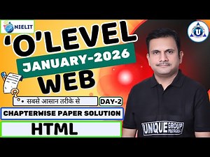 O Level Web MCQ Questions Day-2 | HTML Important Questions | By Nitin Sir | Exam 2026