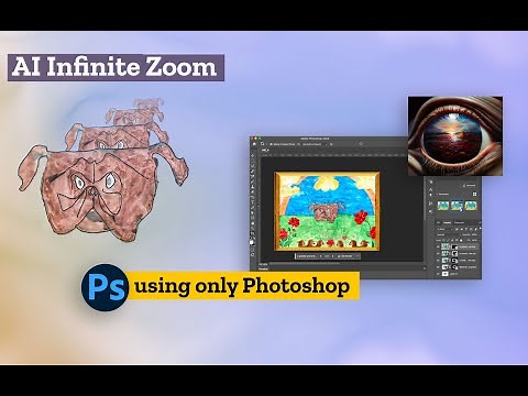 Infinite AI Zoom Animation using just Photoshop