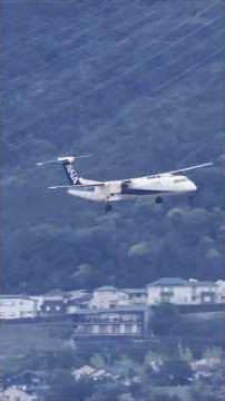 (ANA,DHC-8）強風の中、逆方向から侵入しA滑走路にランディング(伊丹空港・2026/5/23) #逆ラン #airport #飛行機