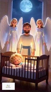 Sleep Now, God Is Near 🌙💛 | Christian Lullaby for Kids #Shorts