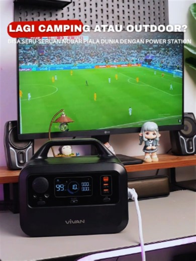 VIVAN Power Station P300 – Power Station 300Wh untuk Camping & Darurat