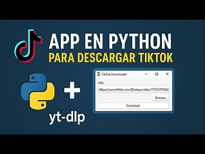 Crea tu propia app para descargar TikTok en PC con Python (sin anuncios)