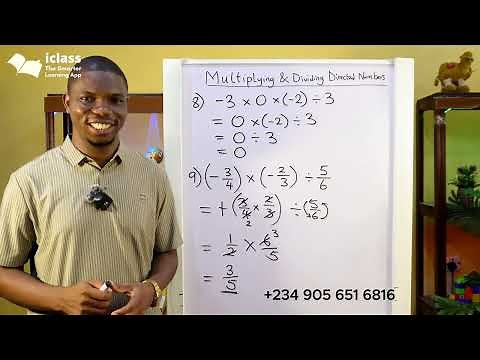Multiplication and Division of Directed Numbers