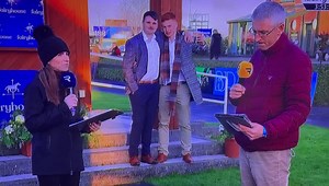 Dramatic and indeed sad scenes at Fairyhouse. It was always going to be a big gamble to pop the question on a public stage like that, but in fairness to the lad, he bounced back quickly! | Kevin Blake Racing