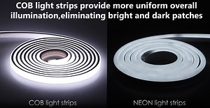 Watch COB RGB LED Strip Light vs Neon RGB Rope Light on Amazon Live