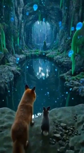 Fox Camera Discovers a Glowing Bioluminescent Secret Underground