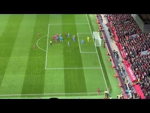 Virgil van Dijk last minute goal. The best view. Liverpool - Atletico Madrid 3-2 Thriller on Anfield