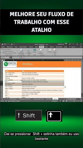 Aprenda como selecionar células sem usar o mouse