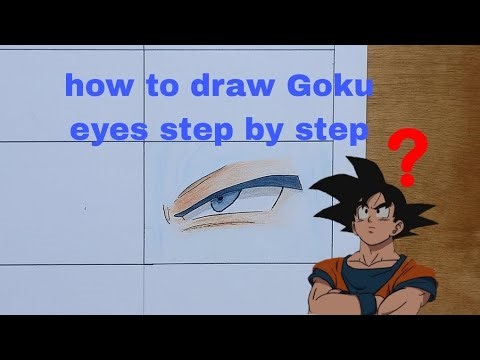 How to draw Goku eyes step by step 🤯🤯