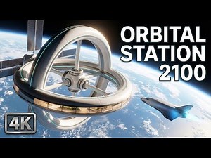 Shuttle Ascent to Orbital Station 2100 (4K) — No Talking Space Ambience