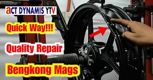 Quick Way!!! Repair Motorcycle Mags or Alloy Wheel #gawangactdynamis | ACT Dynamis The Mags Doctor