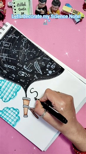 Creative Science Notebook Cover Design Idea 🔬✨|#shorts #frontpage #science #viralshorts