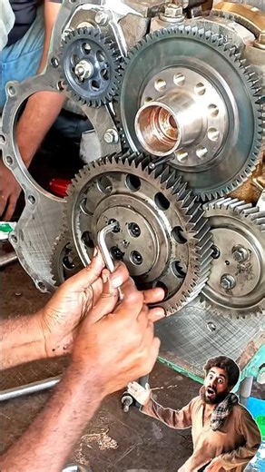 Diesel Engine Repairing Mechanic Skills! #automobile #repair #short #mechanic