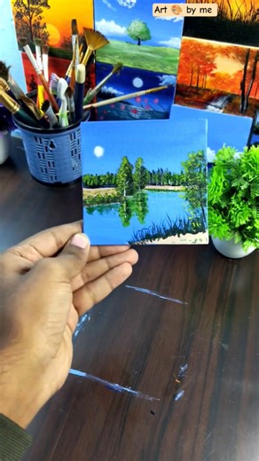 A beautiful picture 🧿 Drawing by me presents a seenary ❤️‍🔥