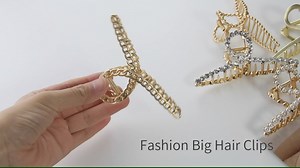 Watch Big Hair Clips Non-slip Metal Hair Claw Clips for Women on Amazon Live