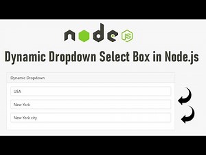 Dynamic Dependent Dropdown Select Box in Node.js Express with MySQL