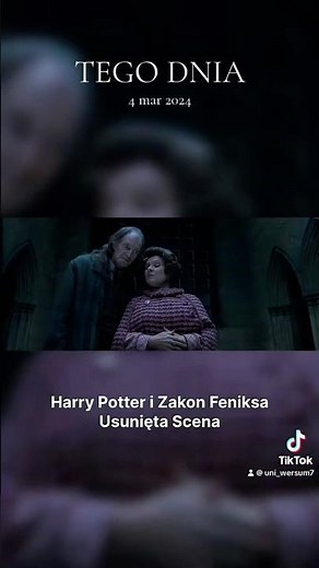 USUNIĘTA SCENA Harry Potter i Zakon Feniksa