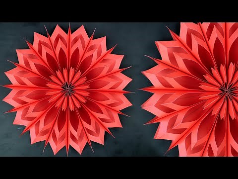 ❄️✨ Amazing 3D Paper Snowflake Making for Christmas | Easy DIY Decoration 🎄