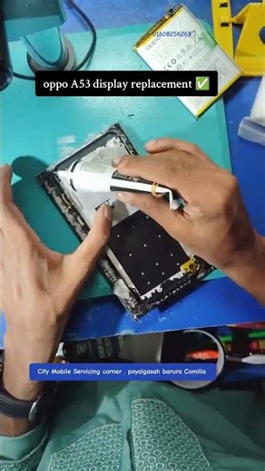 oppo a53 display replacement ✅ #sorts #mobilereparingclasses #foryou #youtubeshorts