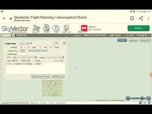 Como programar una ruta en skyvector.com