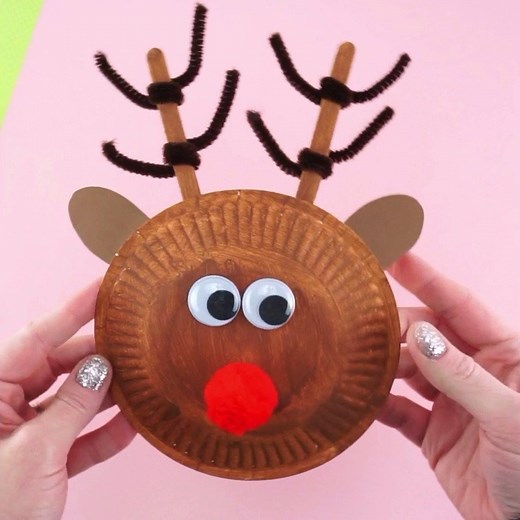 66K views · 1.8K reactions | PAPER PLATE REINDEER CRAFT 歷 https://iheartcraftythings.com/paper-plate-rudolph-reindeer.html | I Heart Crafty Things | Facebook