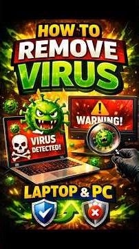 How To Remove Virus In Pc 💀🦠 #niroxgaming #pc #virus #gta5