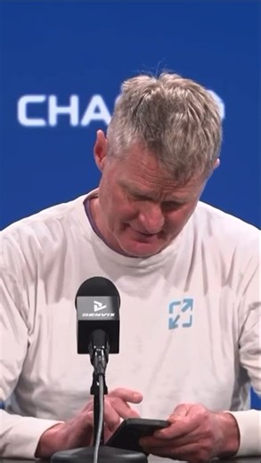 Worst Game Day Coach 😂 #stevekerr #goldenstatewarriors #nba