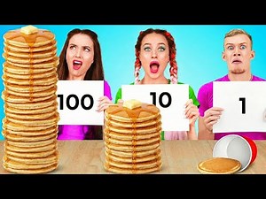 100 LAYERS OF FOOD CHALLENGE 🤯🍔 Eating 100 Layers in 24 Hours!