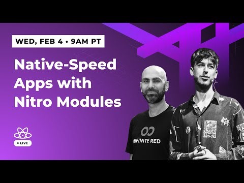 Native-Speed Apps with Nitro Modules 🔥 | React Native Live | Episode 8