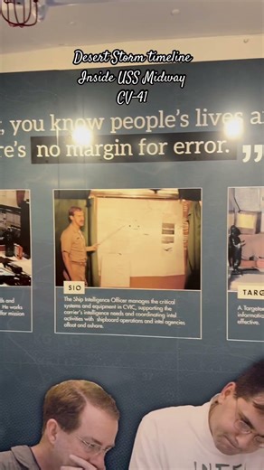 Desert Storm Timeline Inside USS Midway #ussmidway #usnavy #warships #museum #navyhistory #sandiego
