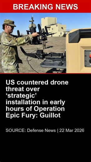 BREAKING: US countered drone threat over ‘strategic’ installation in early hours of Operation Epic