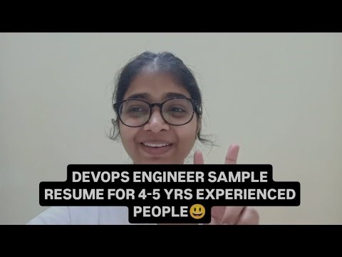 DevOps Engineer Sample Resume for 4-5 years experienced people 😃