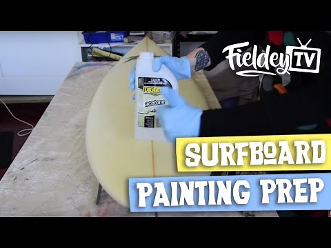 How to prepare your surfboard before painting it | Step by step tutorial