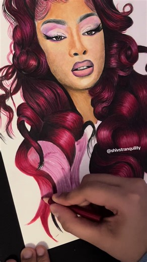 My drawing of Megan Thee Stallion is complete! Here is a timelapse of how I draw hair. Who should I draw next? Comment below! ⬇️ . . . #Megan #MeganTheeStallion #TheeStallion #HotGirlCoach #Celebrity #Rapper #Singer #drawing #painting #art #artist #ArtistsOfInstagram #ArtistsOfToronto #toronto #ontario #Canada #Brampton #Misssisauga #GTA #GTAArtist #ColouredPencil #Colorpencil #Prismacolor