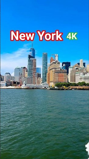 New York City in 4K 🇺🇸 | Breathtaking Panoramic Skyline Views (Must Watch!) #newyork #travel #nyc