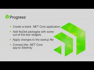 How to Set Up a.NET Core Application to Work with Sitefinity