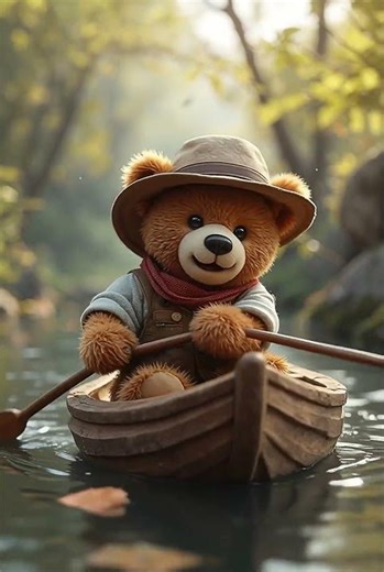 Cute Teddy Bear Comes to Life! AI Animation Short #animalphotos #cat #animalpictures